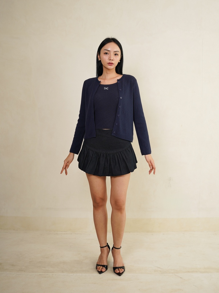 Ribbon Knit Cardigan