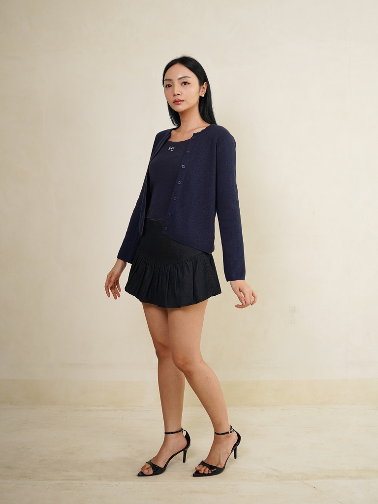 Ribbon Knit Cardigan