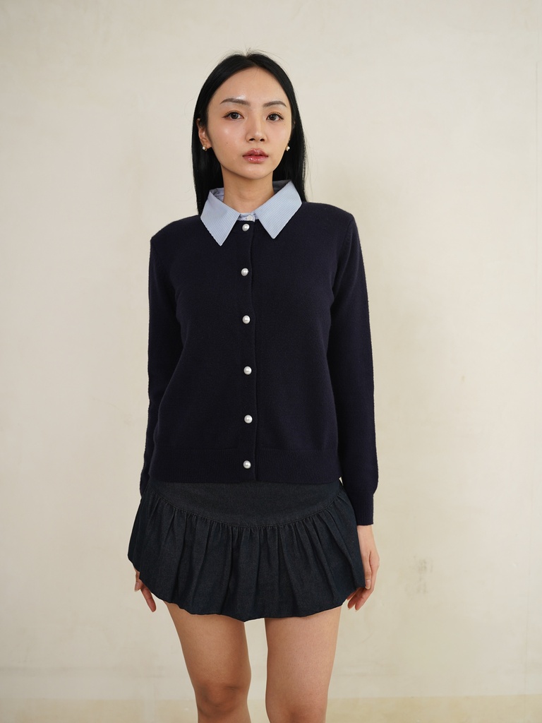 [INS04-0001-NAVY] Brooklyn Knit Cardigan
