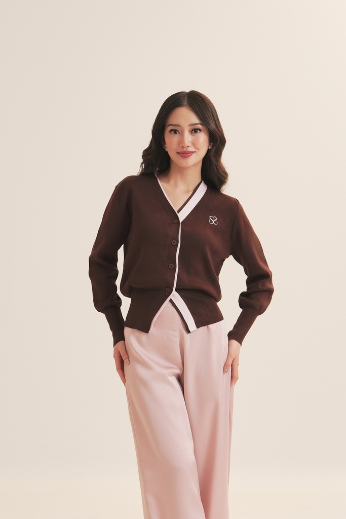 [INS03-0003-ESP/ALL] Nessa Knit Top (ESPRESSO)