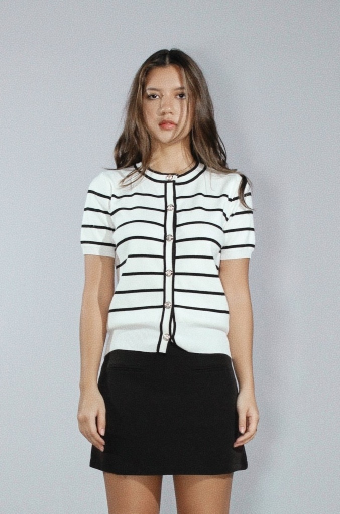 [INS03-0021-WHITE] Chloe Knit Top