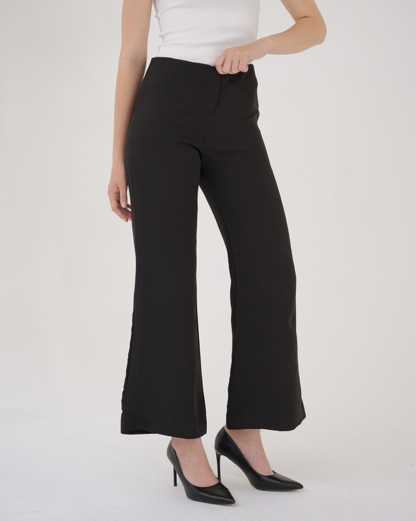 [INS98-0009-BLACK/S] Olive Flare Pants (S, BLACK)