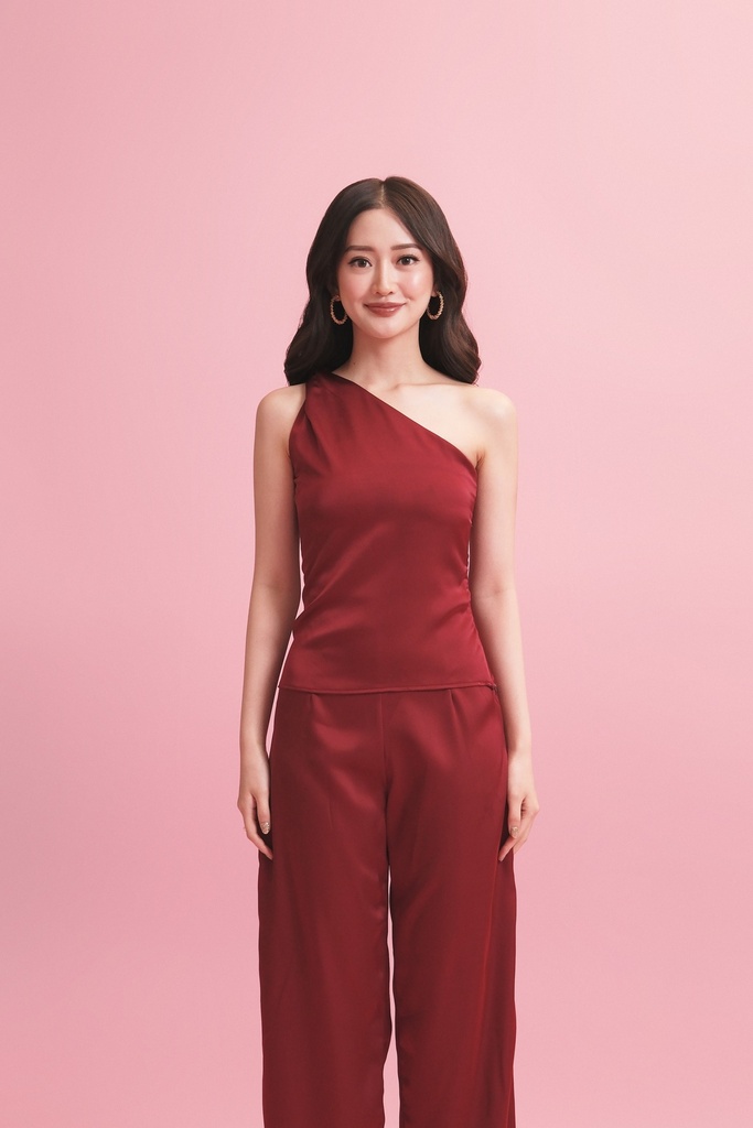[INS98-0019-MAR/S] Diora Satin Top (S)