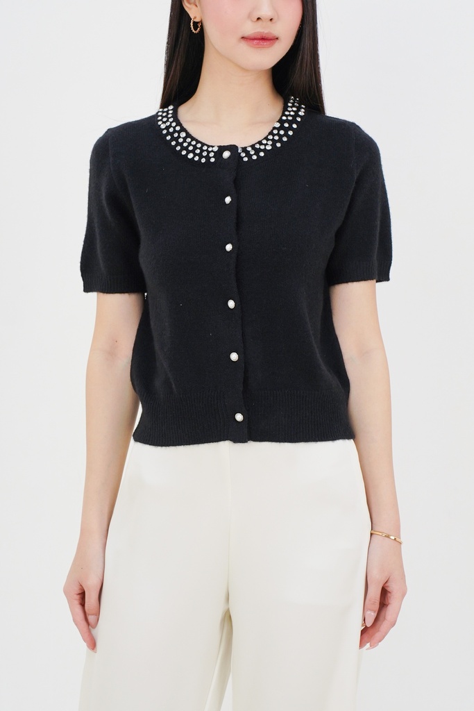[INS03-0018-BK/ALL] Audrey Knit Top (BLACK, ALL SIZE)
