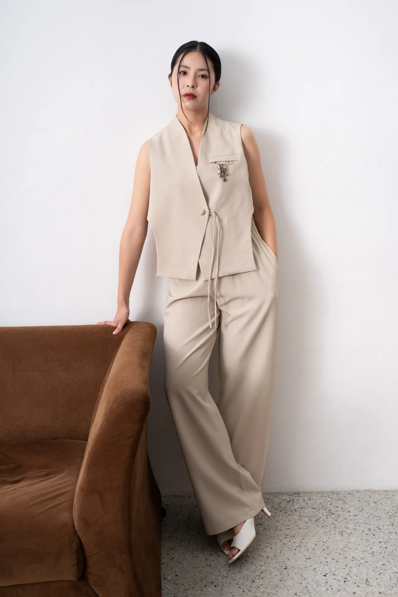 Margot Vest with Safety Pin