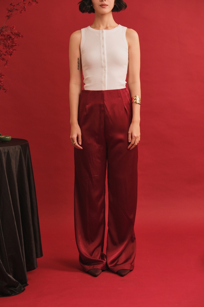 [INS98-0023-BK] Mahela Satin Pants