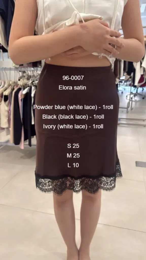 [INS96-0007-BBE] Eve Satin Mini Skirt
